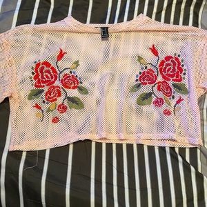 Mesh crop top